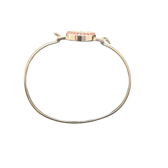 Avon Silver Tone Bangle Rhinestone Bracelet Many Blessings Love Life (1632-1-2) - Picture 4 of 6